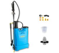 Pulvérisateur de jardin Matabi Evolution 12L - Manille inox - Buses variées | Pulvérisateur manuel pour herbicide et insecticide, lance fibre de verre, tuyau 1,3 m, kit buses, sac à dos