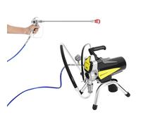 Pulvérisateur de peinture Airless 1800 W, pistolet à peinture murale sans air avec tube haute pression, pulvérisateur haute pression Airless pour peintures intérieures et extérieures, pulvérisation