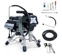 Pulvérisateur Airless - HEXWELT - HW-AM-24 moteur sans balais 1300 W 227 bar 2,4 l/min avec flexible haute pression 15 m pour professionnels