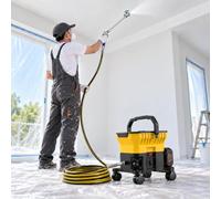 Pulvérisateur De Peinture Airless, Pistolet À Peinture sans Fil avec Réservoir 7 L, Tuyau Haute Pression 7,2 m, Rallonge 40 cm, 13,8 MPa pour Murs, Plafonds et Clôtures, Portes et Façades
