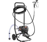 Pulvérisateur de peinture Airless sur pied, pulvérisateur électrique Airless haute efficacité 750 W 3000 PSI avec chariot, effet de peinture fin et uniforme, pulvérisateurs de peinture pour l'intérieu