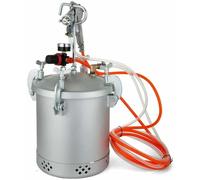Pulvérisateur de peinture, capacité de 10 litres, pression de 45 à 60 PSI, couleur argent