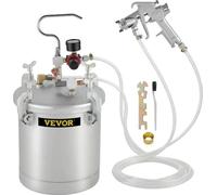 Pulvérisateur de peinture, capacité de 10L, 2,5 gallons, pression de service de 45 à 60 PSI, entrée de liquide 3/8", consommation d'air de 6,0 à 8,8 CFM