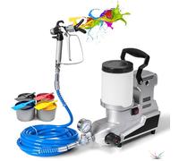 Pulvérisateur de peinture électrique 1600 W, 0,66 GPM Pulvérisateur mural avec tuyau de 5 m, régulation de la vitesse en continu pour la maison et les meubles, peinture à faire soi-même, 110 V