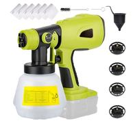 Pulvérisateur de Peinture,Funien Pulvérisateur de Peinture sans Fil de Remplacement pour, Batterie RYOBI 20 V Max, pulvérisateur de Peinture électrique portatif avec récipient de 1000 ML