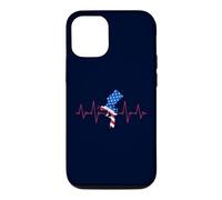 Pulvérisateur de Peinture Heartbeat ECG Drapeau USA pour Peintre Automobile Coque pour iPhone 12/12 Pro