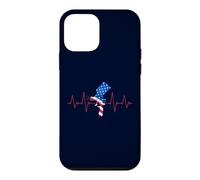 Pulvérisateur de Peinture Heartbeat ECG Drapeau USA pour Peintre Automobile Coque pour iPhone 12 Mini