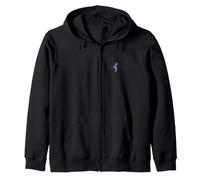 Pulvérisateur de Peinture Heartbeat ECG Drapeau USA pour Peintre Automobile Sweat à Capuche