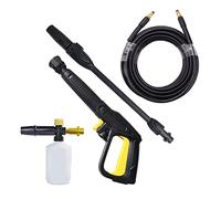 Pulvérisateur de Peinture, Kit De Tuyau Pistolet À Mousse Haute Pression Nettoyeur Pulvérisation Neige Lance Mousseur Buse For Karcher
