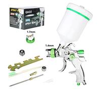 Pulvérisateur de Peinture, Pistolet De Pulvérisation Professionnel HVLP 1.4/1.7/2.0/2.5 Mm Buse En Acier Par Gravité Bricolage Kit Peinture Aérosol Voiture Portable