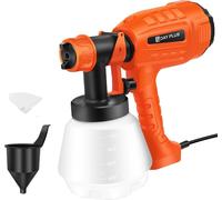Pulvérisateur de peinture, puissance 5000 W, capacité 1000 ml, débit de peinture 800 ml/min, débit d'air 0,2-0,4 bar, vitesse à vide 32000 tr/min