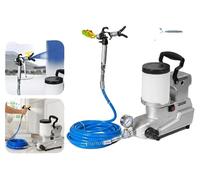 Pulvérisateur de peinture, puissance absorbée de 1 600 W, réservoir de 2 l, réduit le brouillard de pulvérisation de 55 %, CE, compatible avec la peinture au latex