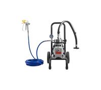 VEVOR Pulvérisateur de Peinture sans Air à Membrane, Système de Pulvérisation de Peinture Airless 1500 W, pour Décor Intérieure Extérieure, Haute Pression 19,31 MPa, avec Chariot, Rallonge et Brosse