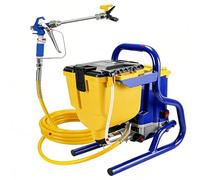 Pulvérisateur de peinture sans air 4,5 L - Trémie amovible - Pistolet électrique haute pression 20 MPa pour peinture de sol imperméable à l'huile de latex - Rénovation murale à domicile - Finition