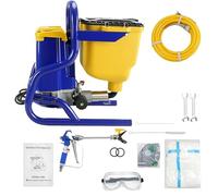 Pulvérisateur de peinture sans air 850 W électrique 4 L trémie pour réparation domestique, utilisation multifonction dans les escaliers, greniers, coins - Outil de revêtement efficace 220 V