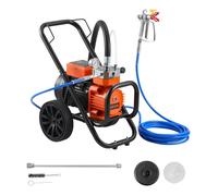 Pulvérisateur de Peinture sans Air à Membrane-VEVOR-Système de Pulvérisation de Peinture Airless 2000 W, avec Chariot