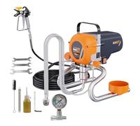 Pulvérisateur de Peinture sans air MAXXT manomètre - Débit Max : 1,6 L/Min - Pression : 226 Bars - Convient aux peintures et lasures - Inclus : Tuyau de 7,5 m - Buse de pulvérisation 517 - DIY dans Le