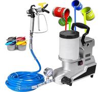 Pulvérisateur de Peinture sans Air Portable,Airless Pulvérisateur de Peinture Haute Pression,Machine de Pulvérisation de Peintures Murale électrique 1600 W,2.5 L/Min, Largement Utilisé