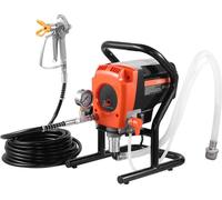 Pulvérisateur de peinture sans air sur pied, 900 W, pulvérisateur sans air haute pression 3300 PSI, brosse de nettoyage, tuyau, rallonge, buses, pulvérisateur électrique pour peinture d'intérieur ou d