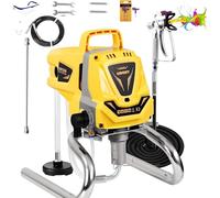 Pulvérisateur de Peinture sans Air sur Pied, Système de Peinture par pulvérisation Airless Control pour peintures murales, sous Couches, Vernis & lasures, Tuyau 7.5 m