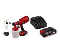 Pulvérisateur de peinture sans fil Einhell TC-SY 18/60 Li-Solo 650 ml/min avec Chargeur et Batterie