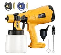 Pulvérisateur de Peinture sans Fil pour Dewalt 18V 20V Batterie (sans Batterie), Pistolet pulvérisateur de Peinture HVLP pour clôtures et terrasses,Meubles,armoires