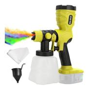 Pulvérisateur de Peinture sans Fil pour Ryobi 18 V, HVLP, Moteur 43 000 TR/Min avec 4 Buses, 3 Motifs, réservoir de 1200 ML pour abris de Jardin, Murs, Plafond, armoires, Portes