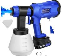 Pulvérisateur de peinture, volume du godet 1000ml, débit de peinture 600ml/min, tailles de buse : 1mm/15mm/18mm/25mm, type électrique, pèse 2 kg