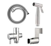 Pulvérisateur de toilette Pulvérisateur de douche portable Robinet de santé | Ensemble de douche à couches en acier inoxydable pour enfants Bain pour animaux de compagnie Accessoires de salle de bain