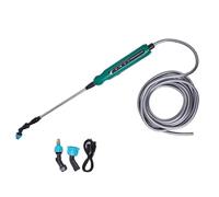 Pulvérisateur d'eau Électrique - Batterie Rechargeable 2000 mAh 3 Buses Réglables,Lance Pulvérisation Jardin | pour Pelouse, Extérieur, Massif de Fleurs, Patio, Balcon et Jardinage Longue Portée