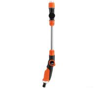 Pulvérisateur d'eau haute pression pour jardin, buse de tuyau réglable avec jet puissant pour lavage de voiture, arrosage des fleurs et légumes, construction ABS (orange)