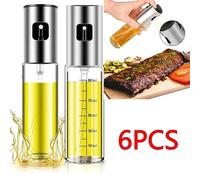 Pulvérisateur d'huile en verre pour la cuisson, vaporisateur d'olive pour salade barbecue cuisine cuisson bouteille de vinaigre vide Rose Gold-1PC
