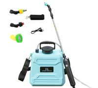 Pulvérisateur dorsal électrique - Pulvérisateur de jardin rechargeable par USB (5 L) - Système d'arrosage automatique pour plantes - Pistolet de pulvérisation - Autonomie de la batterie : 120 minutes