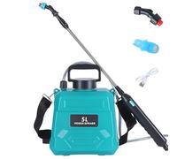 Pulverisateur Electrique 5L,Pulverisateur Agricole de Jardin | 7.4V Puissant Pulverisateur de Jardin avec 2 Buses,92cm Perche Pulvérisatrice Télescopique,pour désherbage et fertilisation