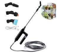 Pulverisateur Electrique, 7.4V Pulverisateur de Jardin Electrique avec 3 Buses, 5M Tuyau, USB Rechargeable Pulverisateur Lance Telescopique pour Arrosage, Désherbage, Jardins, Cours, Pelouses