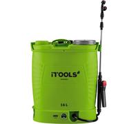 iTOOLS - Pulvérisateur électrique à batterie 16 L - 12V 8Ah 6 bar - Lance inox + accessoires