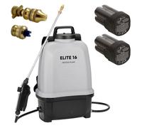 VOLPI - Pulvérisateur Électrique à Batterie 8 Bar 16L + 2 Batteries Rechargeables Lithium + Chargeur Inclus - Haute Pression - Jardin, Toiture, Démoussage