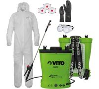 Pulvérisateur Électrique à Batterie Lithium 16L + Kit Protection Jardin XL - Haute Pression & Équipement EPI VITO