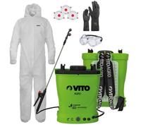 Pulvérisateur Électrique à Batterie Lithium 16L + Kit Protection Jardin XL - Haute Pression & Équipement EPI VITO