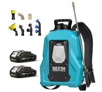 Pulvérisateur électrique à pression - Pulvérisateur de jardin sans fil - 20 l - 100 PSI - 18 V - Livré avec 2 batteries de 2,0 Ah