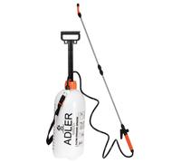 Pulvérisateur manuel - Réservoir de 5 litres - Résistant aux produits chimiques - Tube de pulvérisation ergonomique - Plastique - Portable