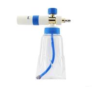 Pulvérisateur Mousse 1L Haute Pression pour Voiture(Blue-White) | Jet mousse dense, rotation 360°, idéal pré-lavage, réservoir 1L, compatible karcher