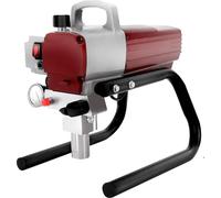 Pulvérisateur mural sans air, moteur 1800 W, pression de pulvérisation réglable, rouge, UE