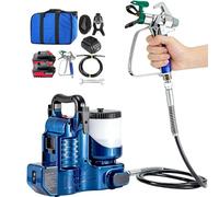 Pulvérisateur sans fil airless 500 W, 1,2 l/min, 6 débits réglables pour une utilisation en intérieur/extérieur, parfait pour la peinture au latex sur les murs, jardins, métal