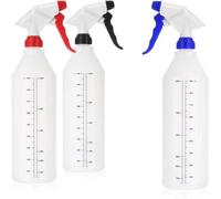Pulvérisateur universel, pulvérisateur de jardin pour huiles minérales, produits nettoyants, solutions salines, acides dilués, solvants alcalins, solutions salines et solvants, rouge/bleu/noir, 900 ml