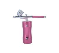 Pulvérisation Peinture D'Aérographe Pompe G12+0.3Mm Mini 7Cc Outil De Nettoyage(Rose)