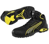 PUMA Amsterdam Mid 632240-45 Chaussures montantes de sécurité S3 Pointure (EU): 45 noir, jaune 1 pc(s)