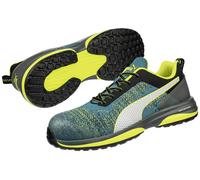 PUMA Charge Green Low 644520642000036 antistatique (ESD) Chaussures basses de sécurité S1P Pointure (EU): 36 gris, vert, jaune
