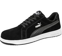 Chaussures Basses De Sécurité Iconic Suede - S1pl Esd - Noir Et Blanc - Taille 46 Puma