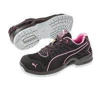 Puma Chaussures de sécurité Fuse TC Femme S1P ESD Noir/Rose Microfibre/Mesh Taille 36